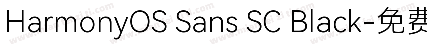 HarmonyOS Sans SC Black字体转换